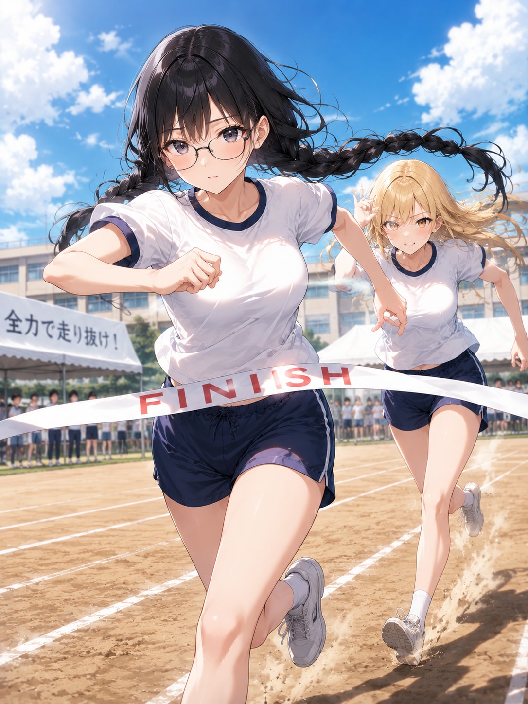 黒髪地味子の勝ち
