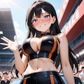手を振るレースクイーン 11枚目