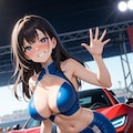 手を振るレースクイーン 12枚目
