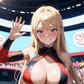 手を振るレースクイーン 4枚目