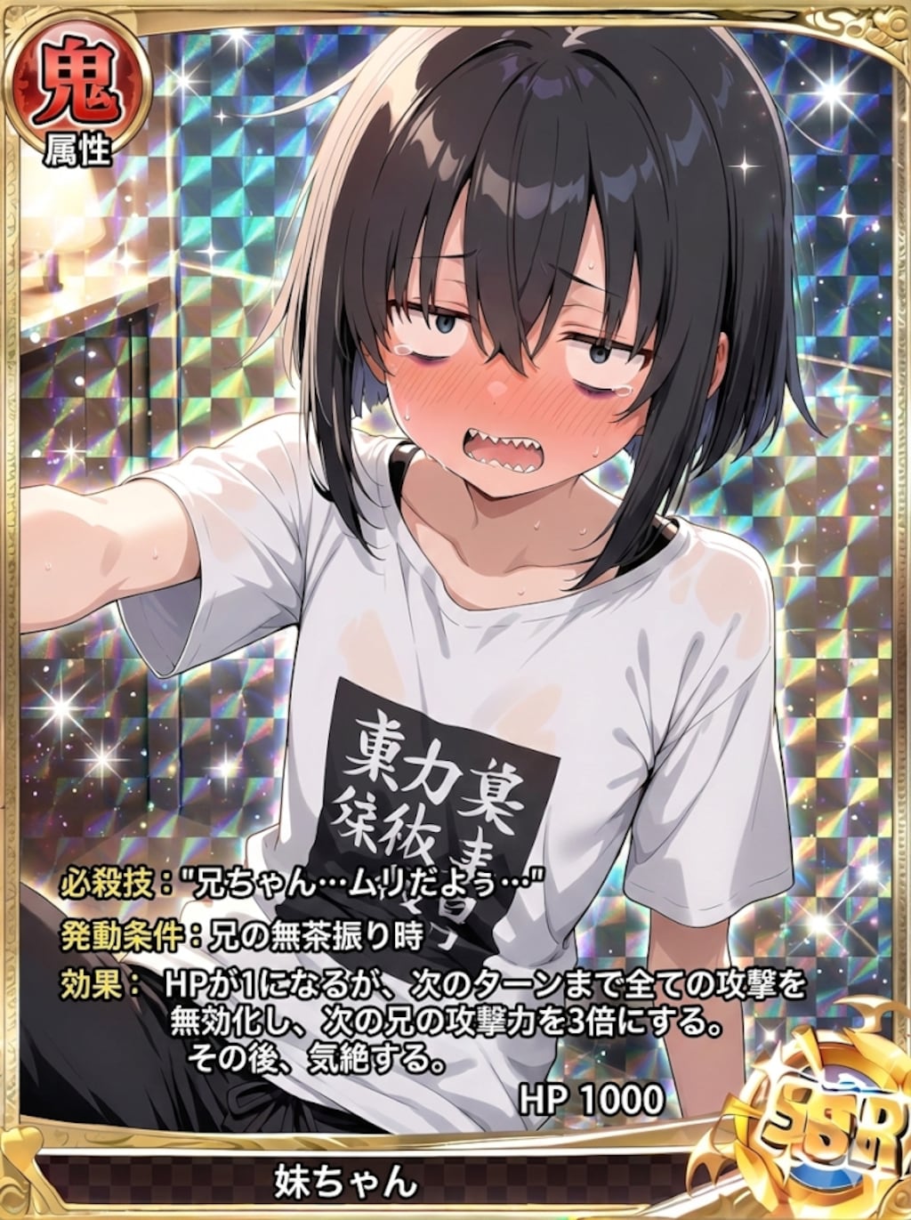 兄ちゃん・・レアカードっぽい効果なんてムリだよぅ・・・