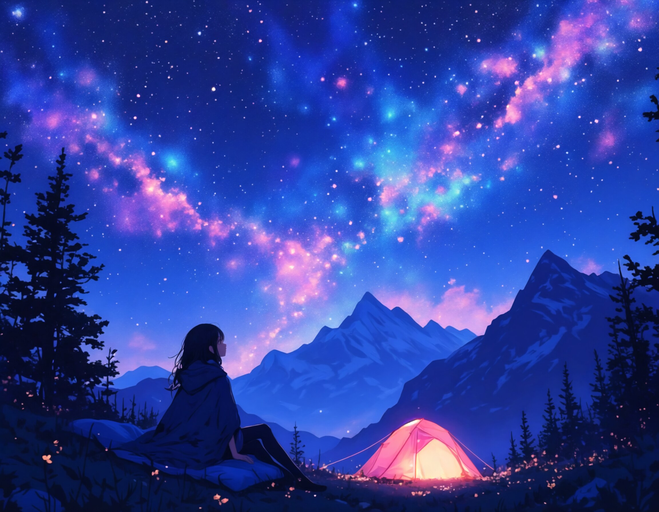 キャンプの空 | の人気AIイラスト・グラビア