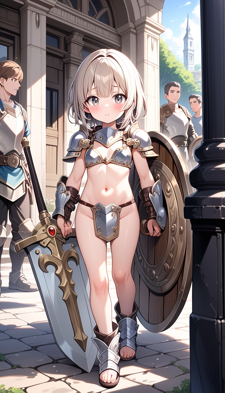 ベージュ髪ちゃん、騎士になる