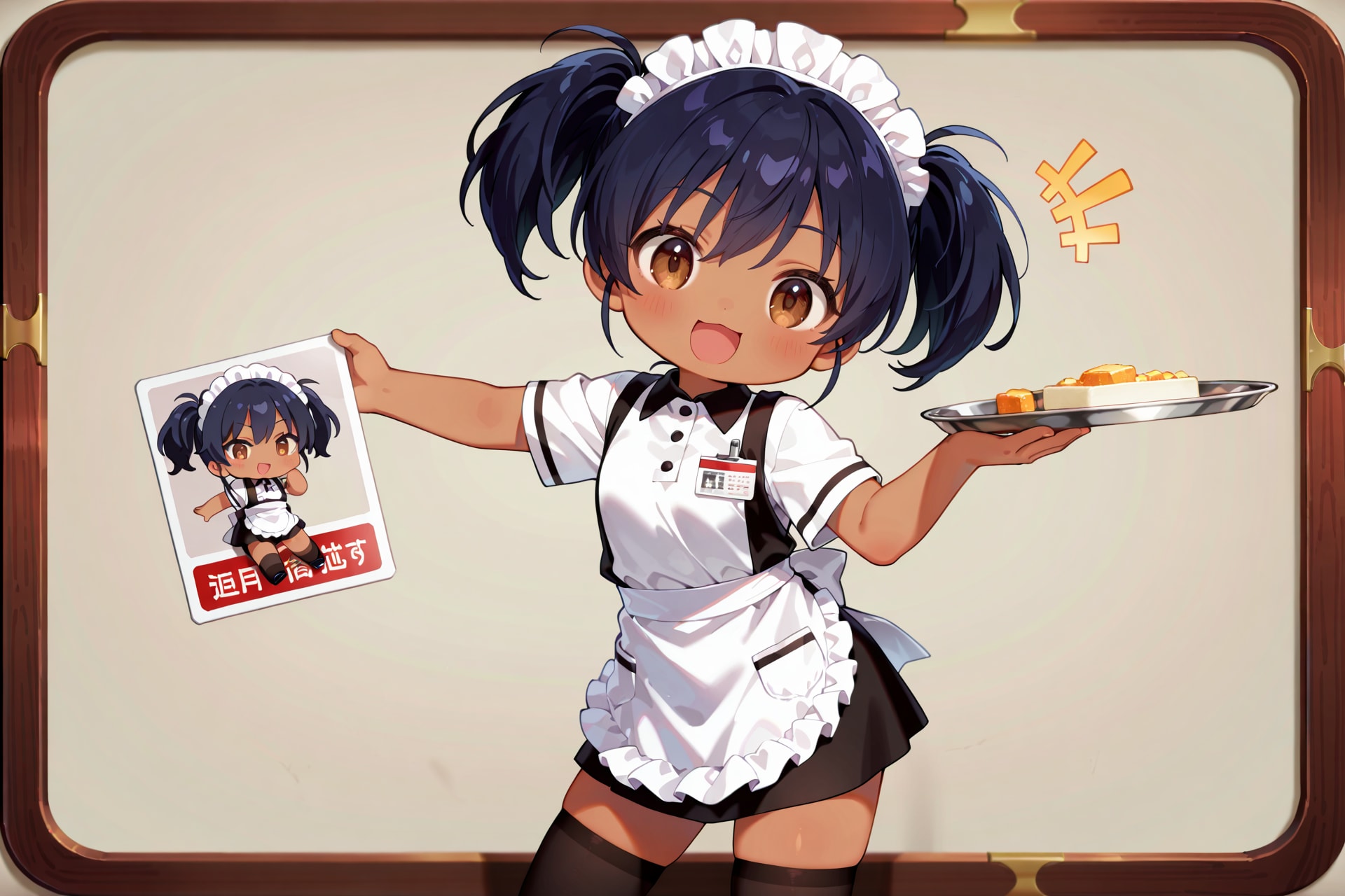 ちびキャラウェイトレスさん Z424 | の人気AIイラスト・グラビア