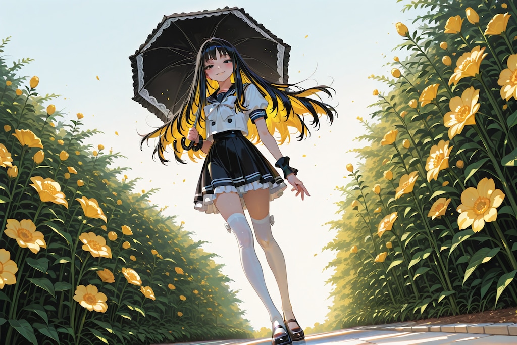 日傘少女