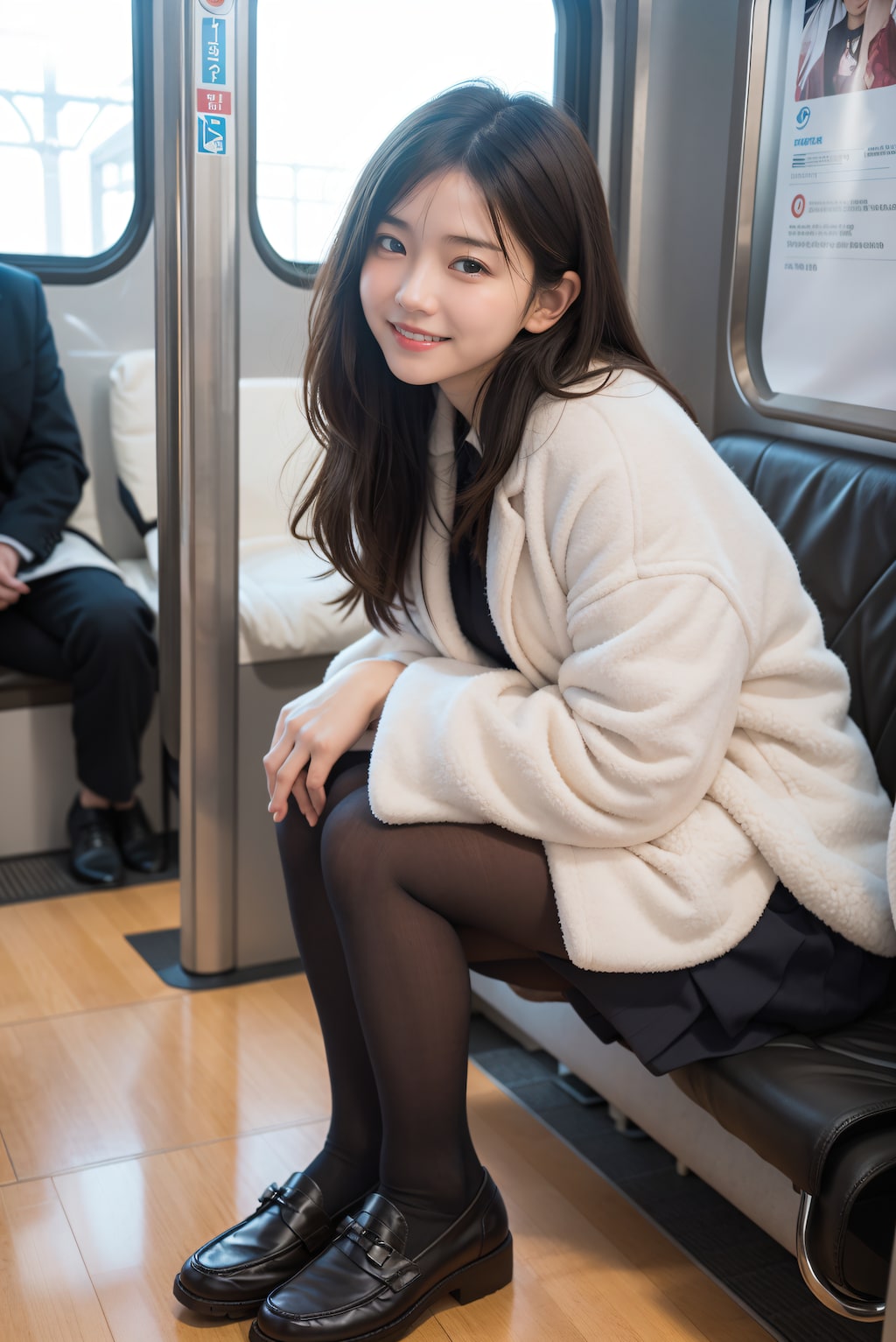 雪景色の見える車窓 2