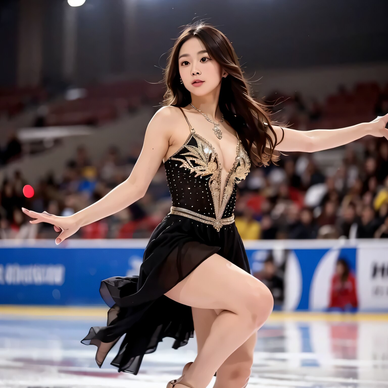 黒髪ロングでフィギュアの美女５８ | の人気AIイラスト・グラビア