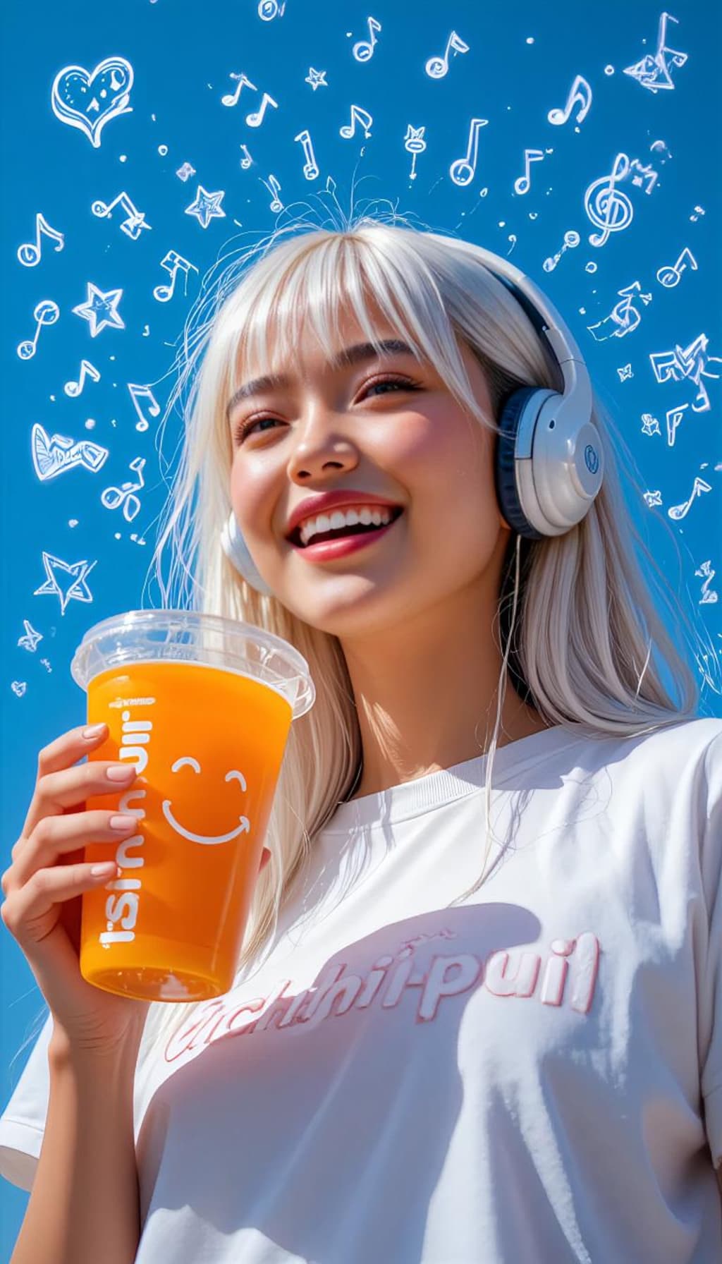 元気いっぱいのポップアートポートレート