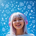 元気いっぱいのポップアートポートレート 4枚目