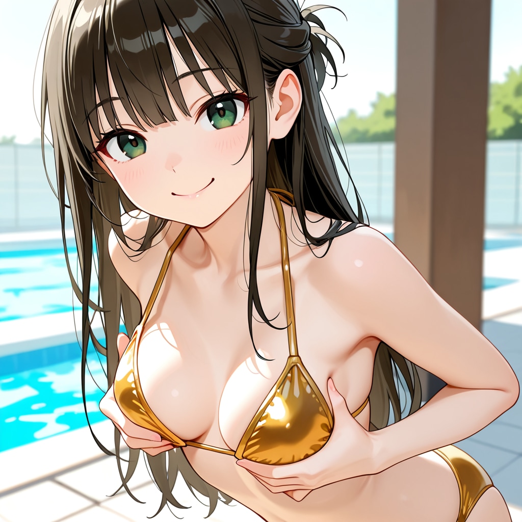 ねぇ、お兄ちゃん……私のオッパイ触ってみる？