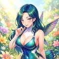 ハチドリ擬人化(ミニドレス) 8枚目