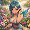 ハチドリ擬人化(ミニドレス) 6枚目