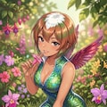 ハチドリ擬人化(ミニドレス) 4枚目