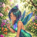 ハチドリ擬人化(ミニドレス) 3枚目