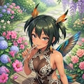 ハチドリ擬人化(ミニドレス) 7枚目