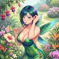 ハチドリ擬人化(ミニドレス) 5枚目