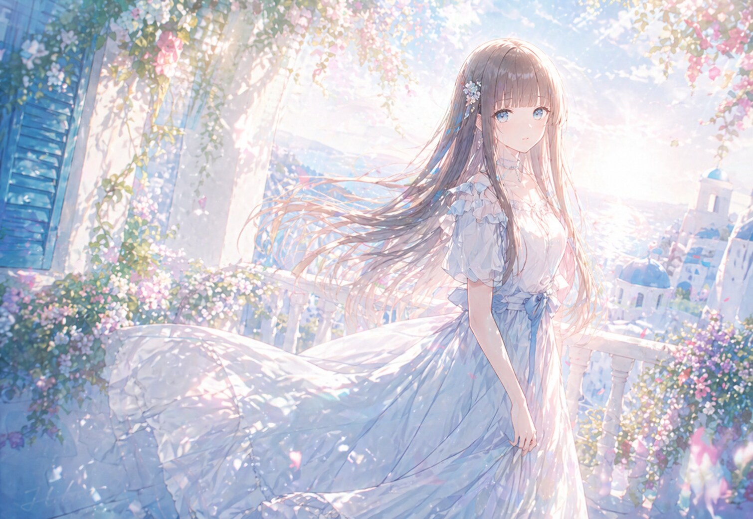 キラキラロングスカート。 | の人気AIイラスト・グラビア