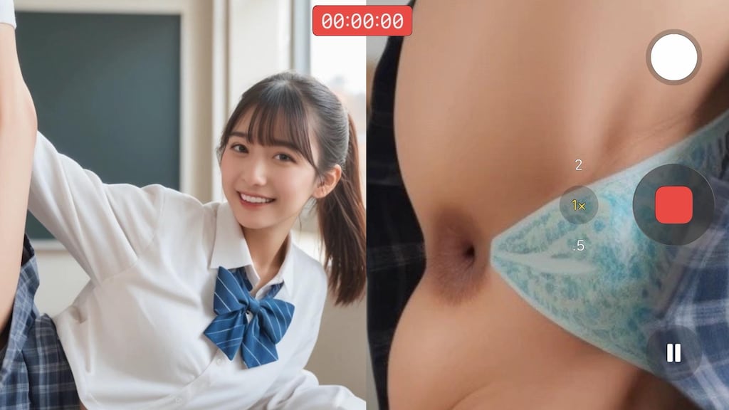 スマホ画面分割撮影風📱