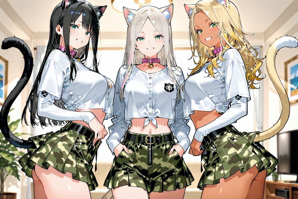 どーだっ！ギャルにイメチェン♡（あ、あれ？固まってる……）