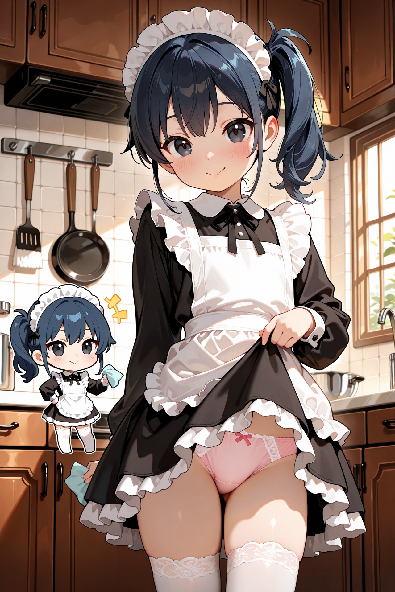 パンチラでお掃除ちびキャラメイドさん Z203
