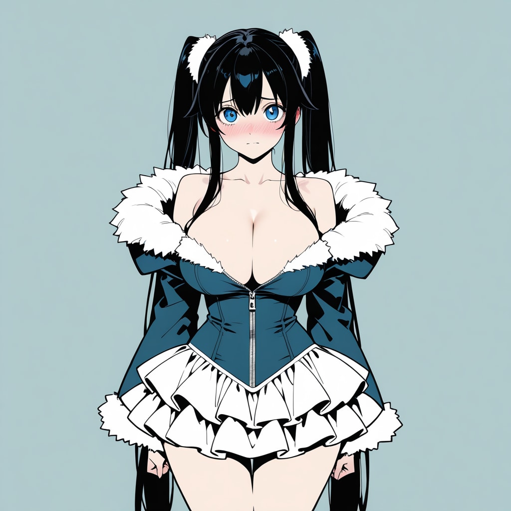 フリフリ ｱｲﾄﾞﾙ衣装　　モデルサンプル | の人気AIイラスト・グラビア