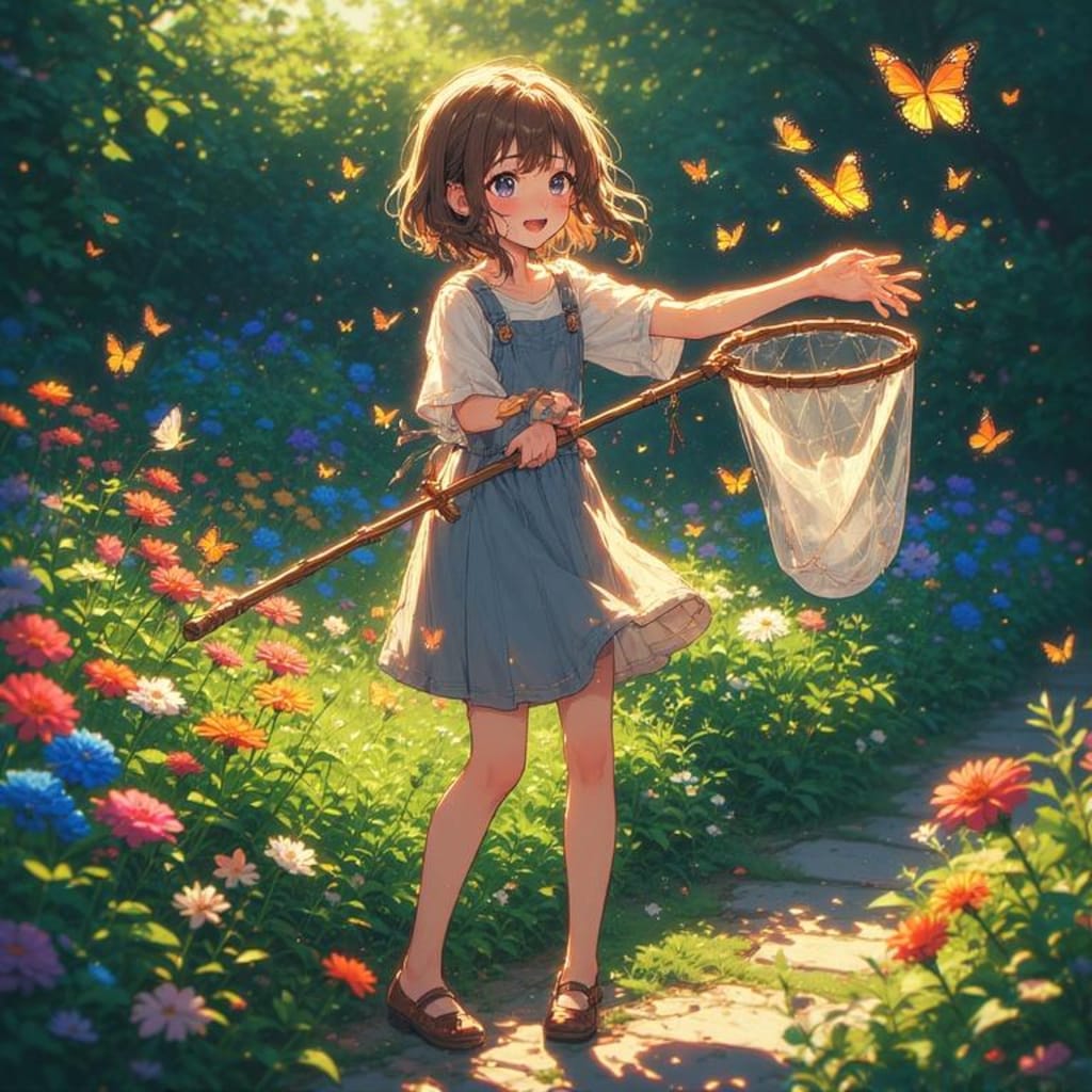 蝶捕り小学生時代