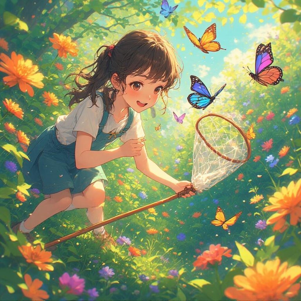 蝶捕り小学生時代