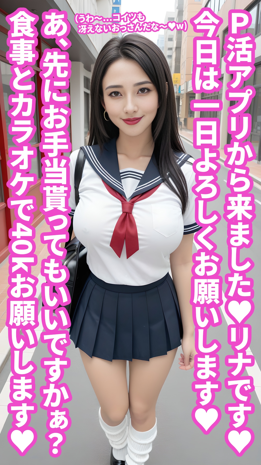 いかつい価格設定のP活女子を時間停止でこらしめ２コマ