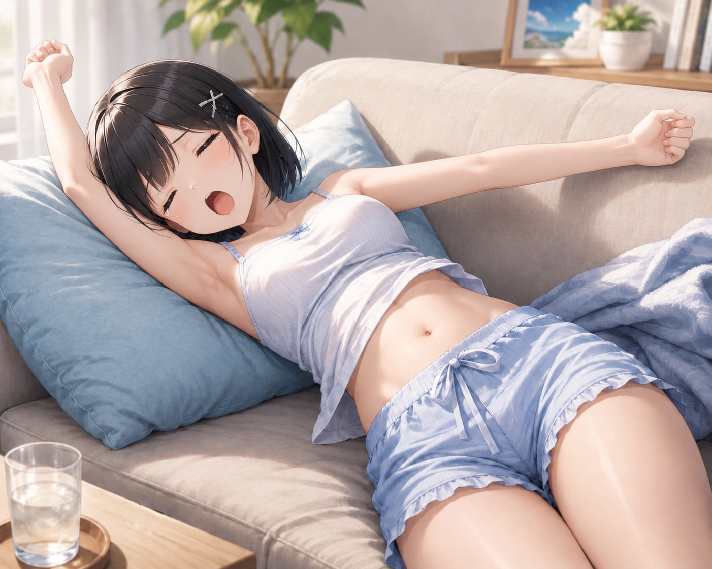 あくびが可愛い。ふわぁー