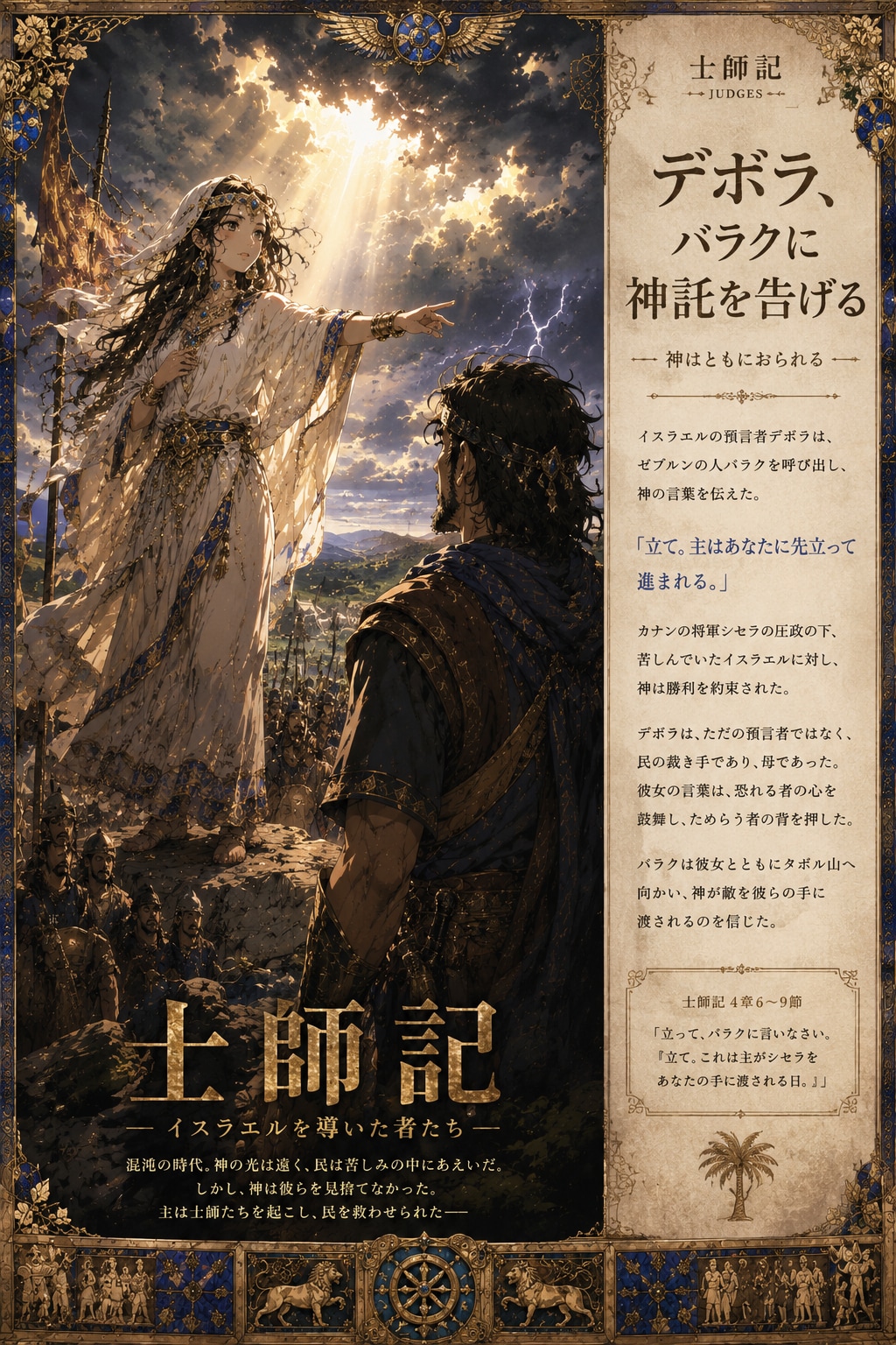 士師記  女性指導者デボラ