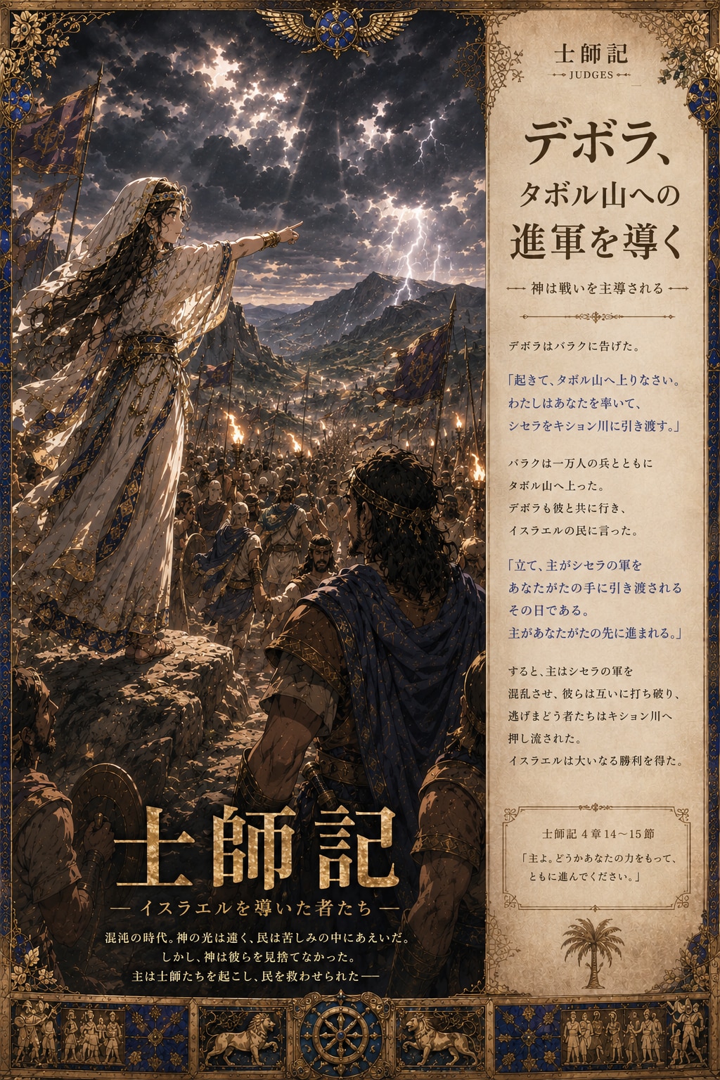 士師記  女性指導者デボラ