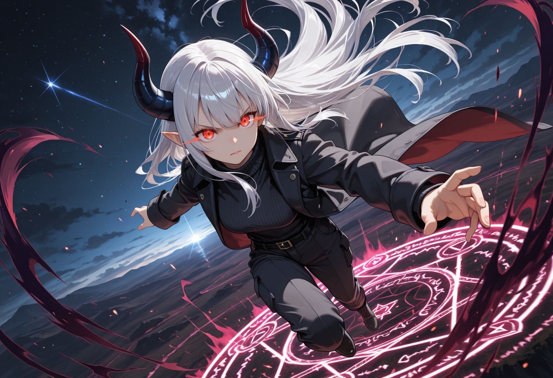 飛翔銀髪竜姫さん | の人気AIイラスト・グラビア