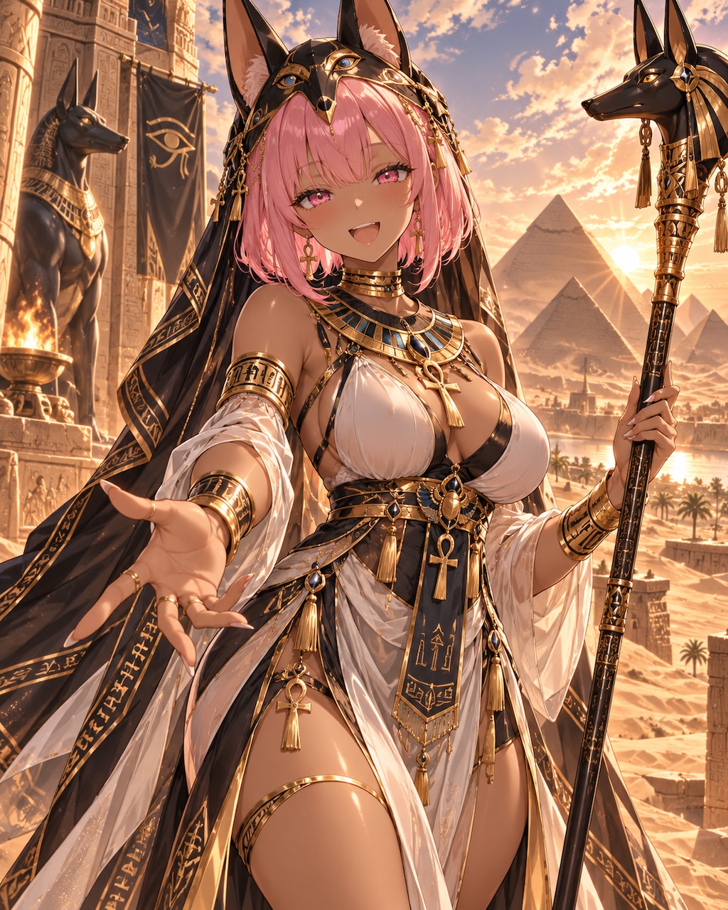 バステト、ラー、アヌビス❤️🧡💕