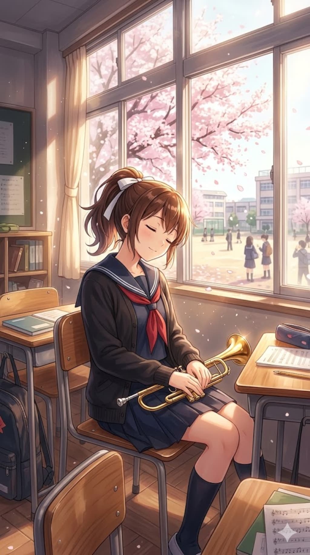 吹奏楽部の女の子