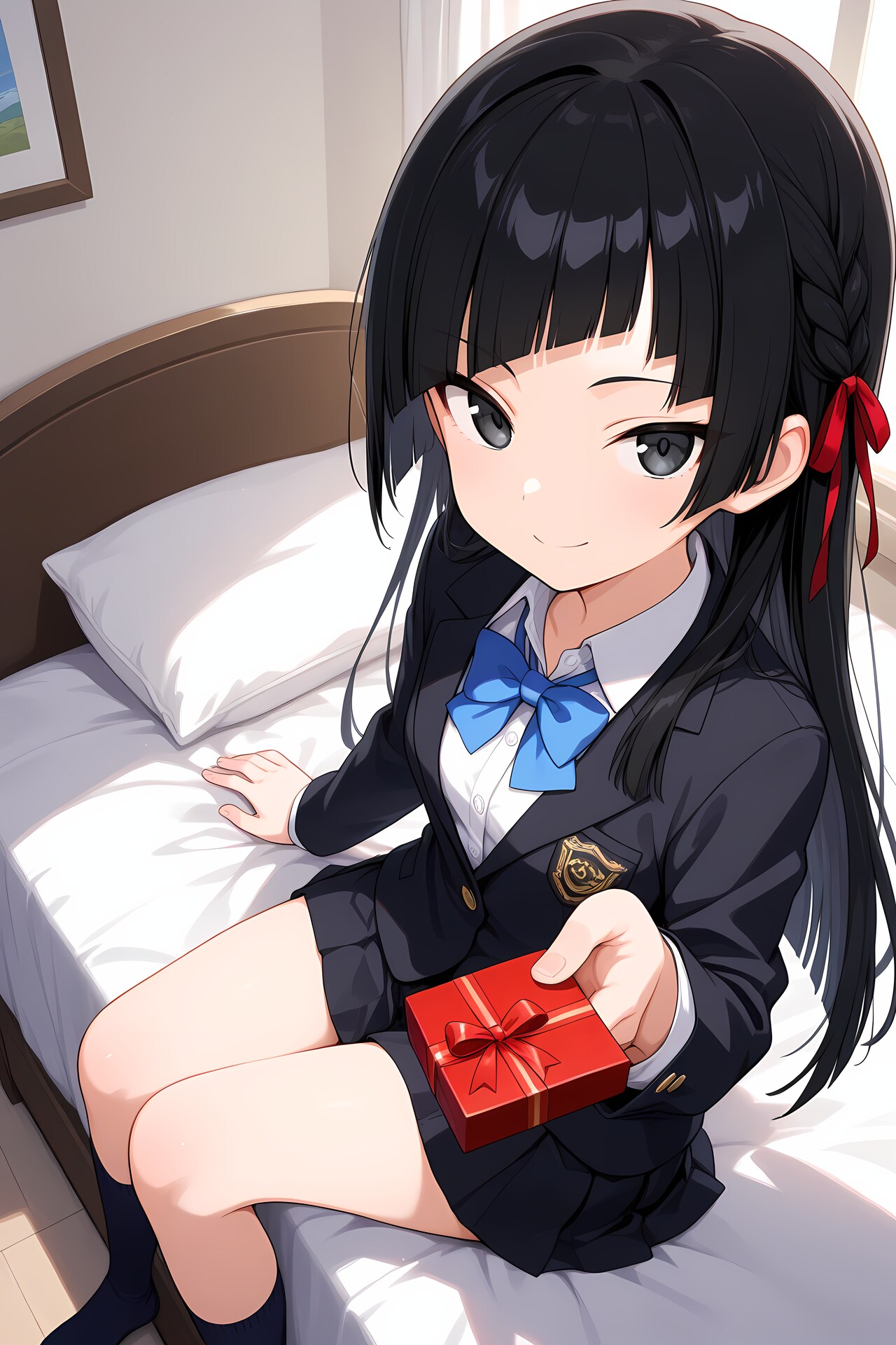 はい、チョコ