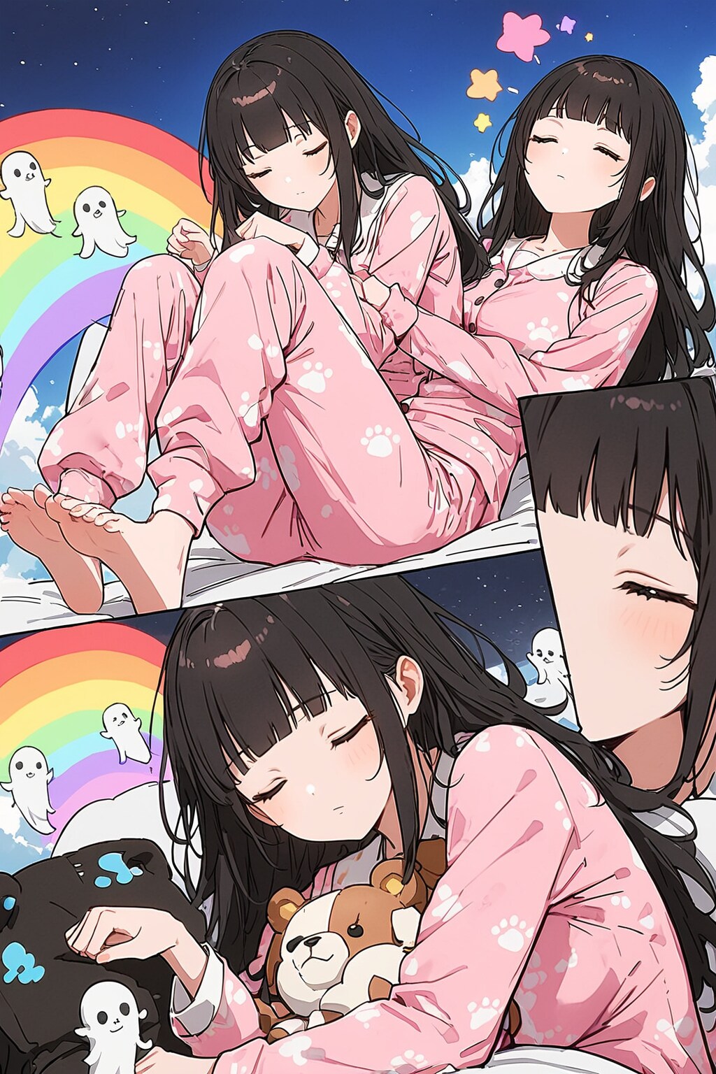 幽体離脱は、やっぱ止めて寝る | の人気AIイラスト・グラビア