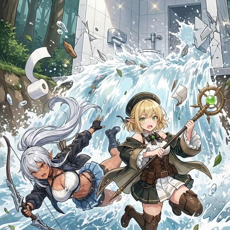 エルフとは流すもの | の人気AIイラスト・グラビア