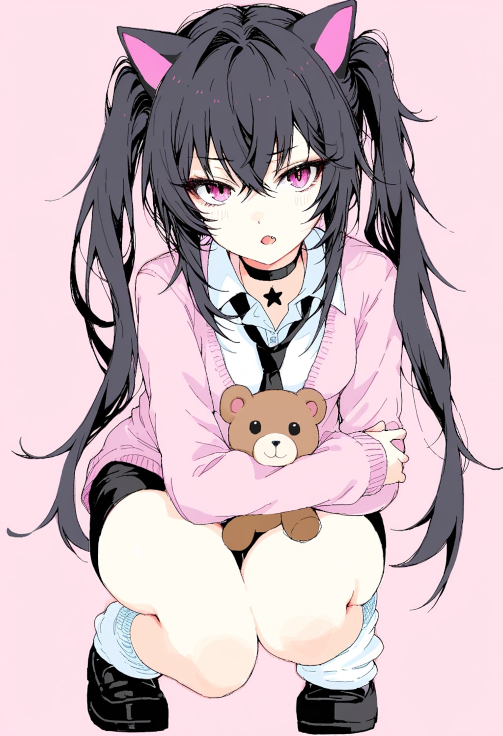 歪ませて