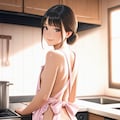 いろんなモデルで裸エプロン5 4枚目