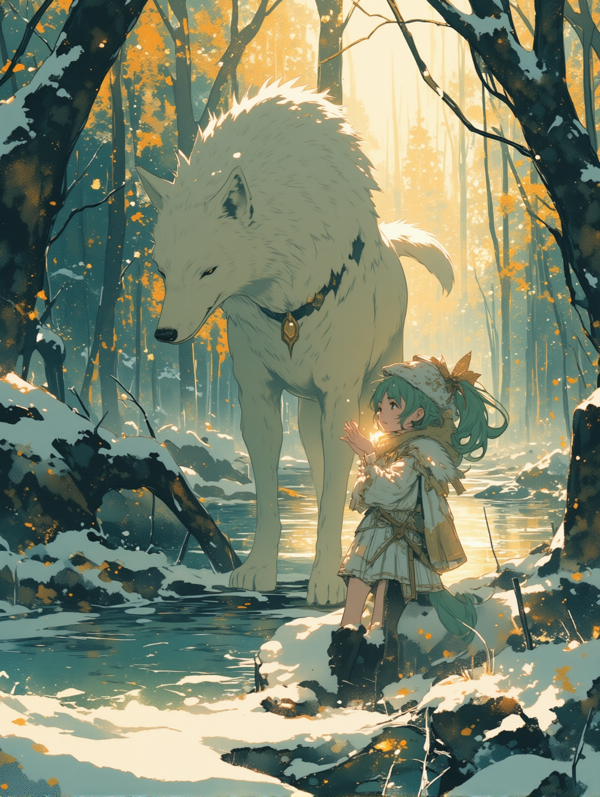 オオカミと娘_39 | の人気AIイラスト・グラビア