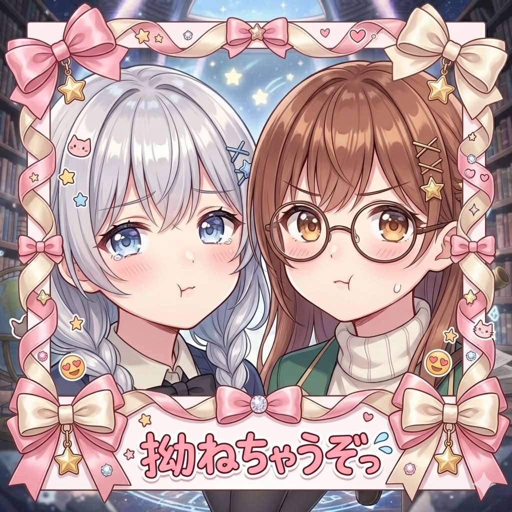 拗ねてるジェミニちゃまとエミリちゃま