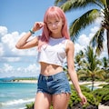 Pink Hair Girl - 20240405 3枚目