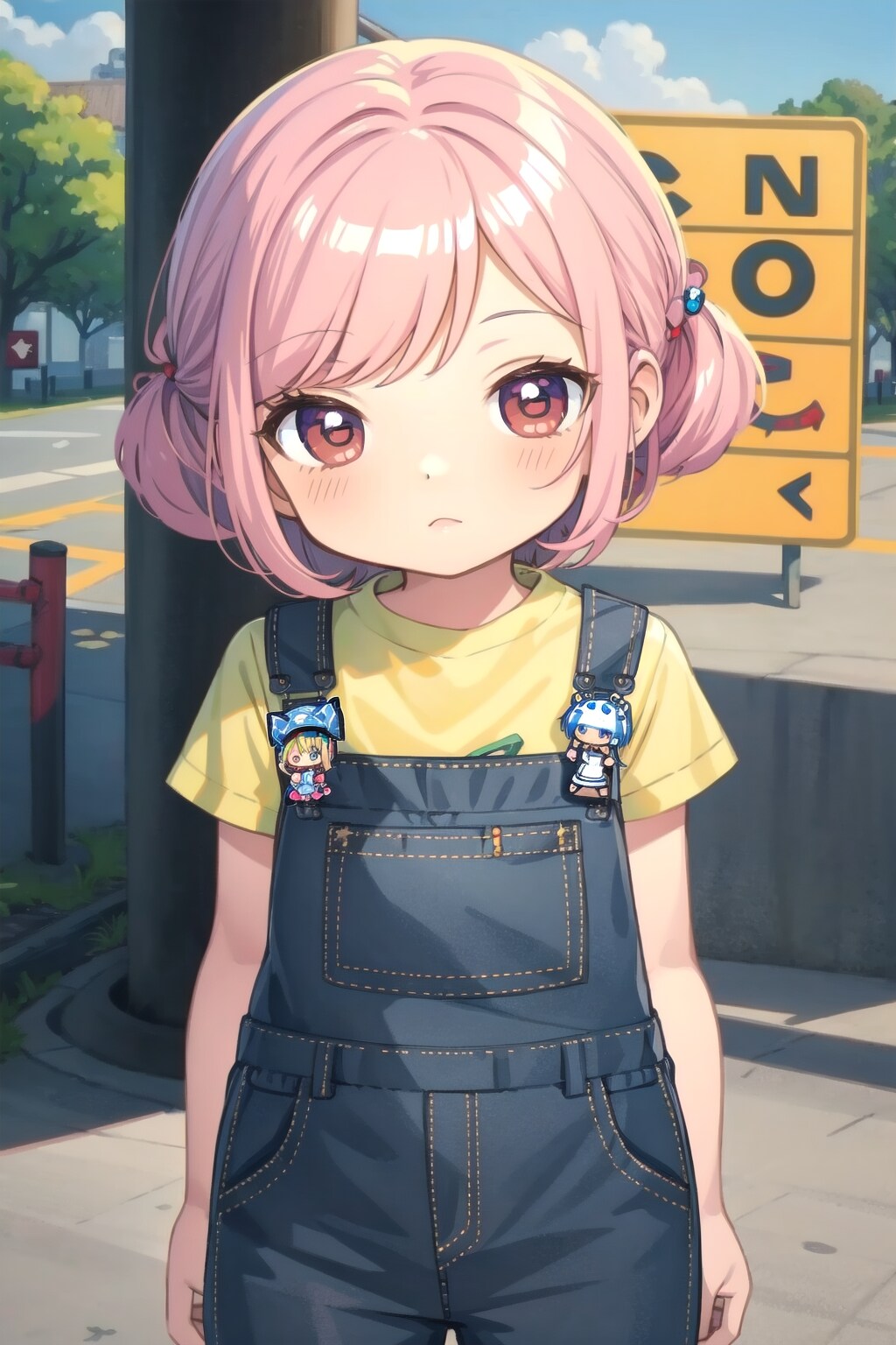 オーバーオールとちびキャラ | の人気AIイラスト・グラビア