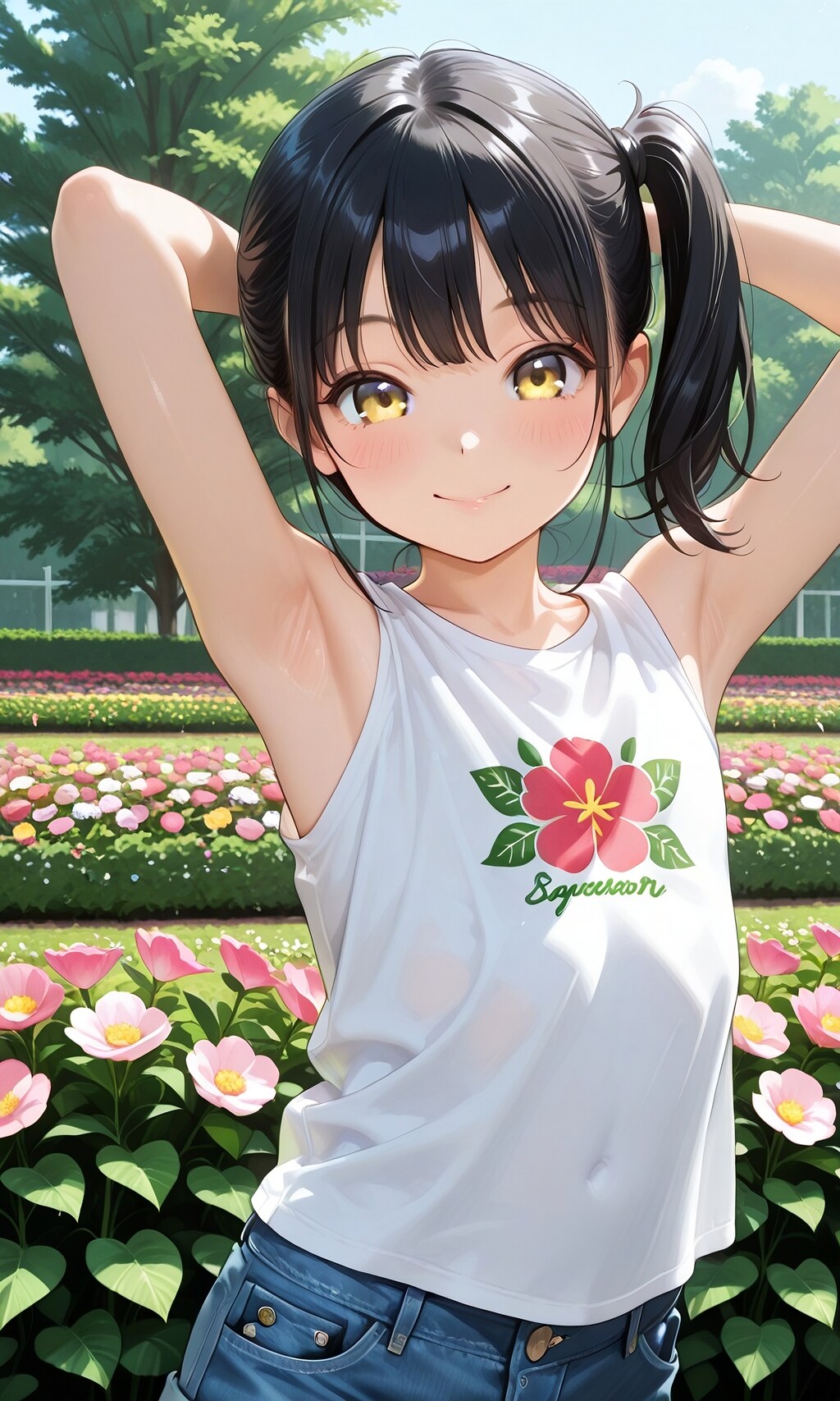 腋見せのポーズ 090