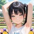 腋見せのポーズ 090 3枚目