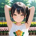 腋見せのポーズ 090 5枚目
