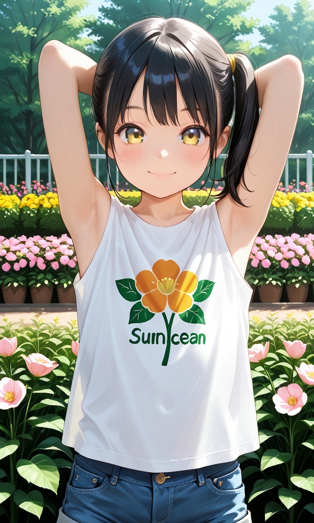 腋見せのポーズ 090