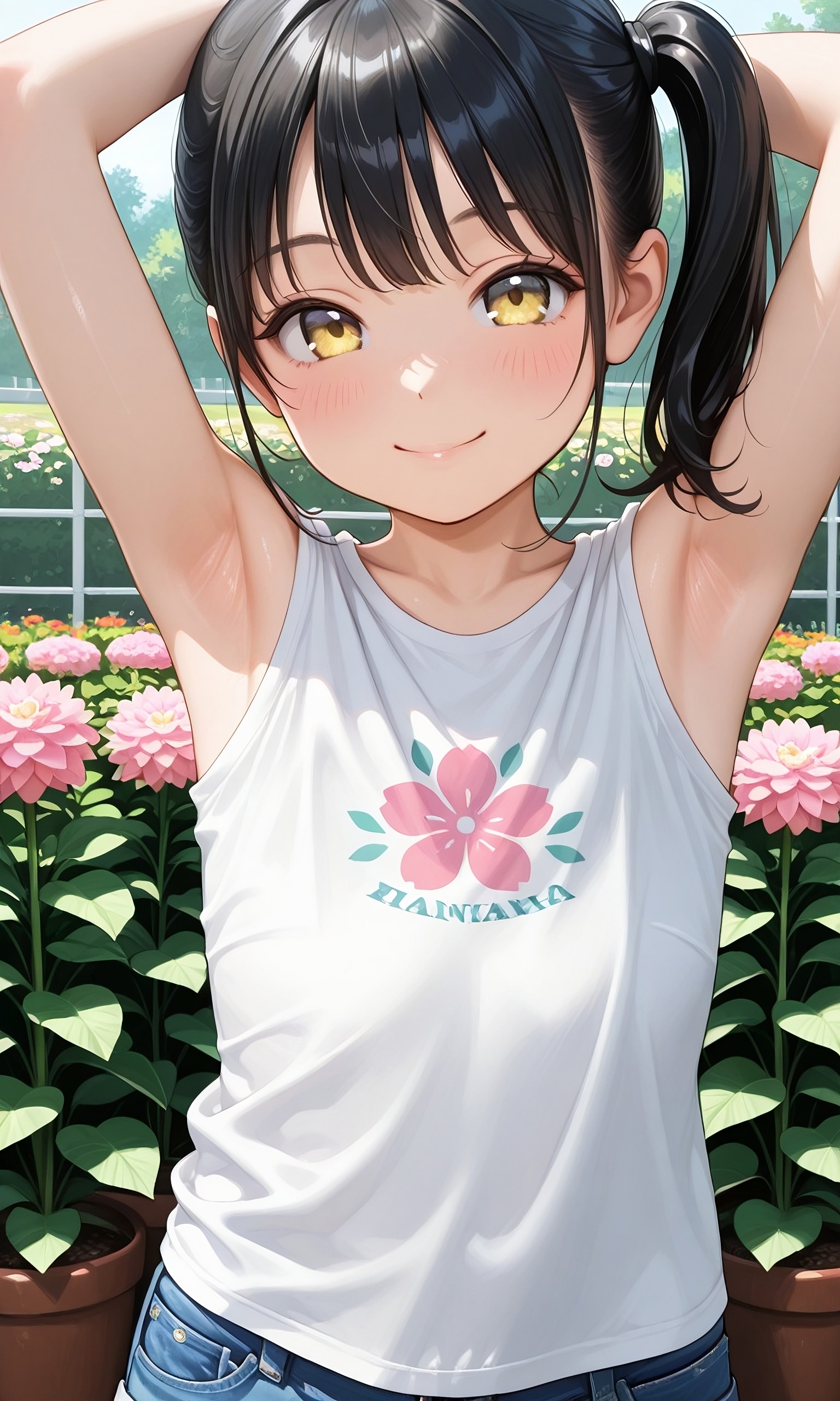 腋見せのポーズ 090