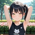 腋見せのポーズ 090 7枚目