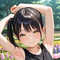 腋見せのポーズ 090 4枚目